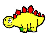 Dibujo Estegosaurio joven pintado por panke2001