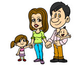 Dibujo Familia feliz pintado por chely_999