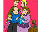 Dibujo Familia pintado por lucia-