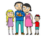 Dibujo Familia unida pintado por kevinSG
