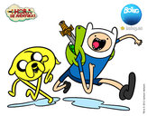 Dibujo Finn y Jake pintado por panke2001