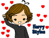 Dibujo Harry Styles pintado por angel989