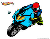 Dibujo Hot Wheels Ducati 1098R pintado por RAYA