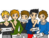 Dibujo Los chicos de One Direction pintado por angel989