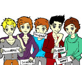 Dibujo Los chicos de One Direction pintado por jima