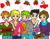 Dibujo Los chicos de One Direction pintado por Sofia1203