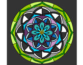 Dibujo Mandala 6 pintado por koqe