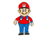 Dibujo Mario pintado por _mariana23