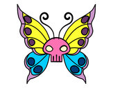 Dibujo Mariposa Emo pintado por angelusss