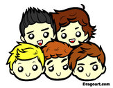Dibujo One Direction 2 pintado por jima