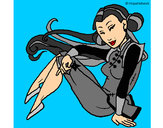 Dibujo Princesa ninja pintado por yireth