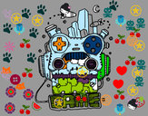 Dibujo Robot game pintado por HugoNora