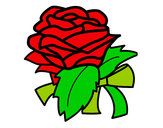 Dibujo Rosa, flor pintado por leexander