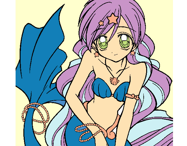 Dibujo Sirena 3 pintado por zusu 