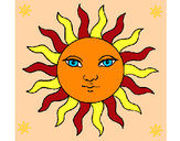Dibujo Sol pintado por princezit