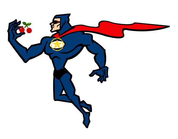 Dibujo Superhéroe poderoso pintado por kevinSG