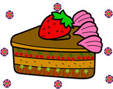 Dibujo Tarta de fresas pintado por finn3