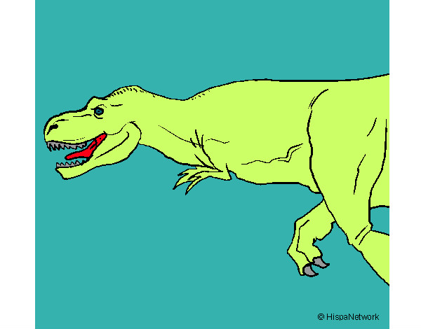 Dibujo Tiranosaurio rex pintado por AndresO