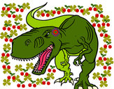 Dibujo Tiranosaurio Rex enfadado pintado por Yalberth