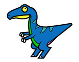 Dibujo Velociraptor bebé pintado por yeremy