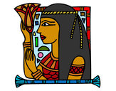 Dibujo Cleopatra pintado por yireth