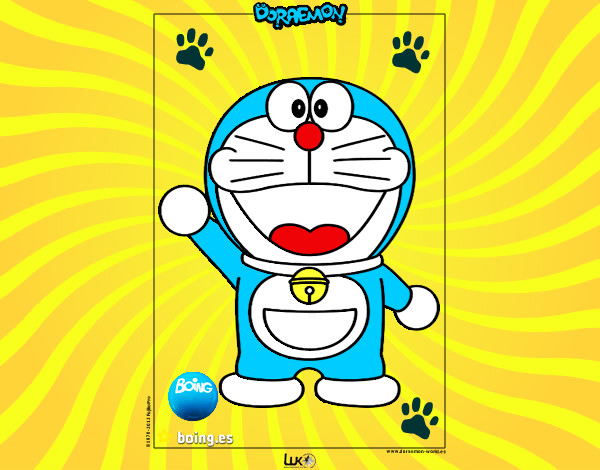 Dibujo Doraemon pintado por Gorka908