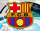 Dibujo Escudo del F.C. Barcelona pintado por Dra11