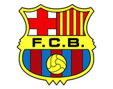 Dibujo Escudo del F.C. Barcelona pintado por LucasB