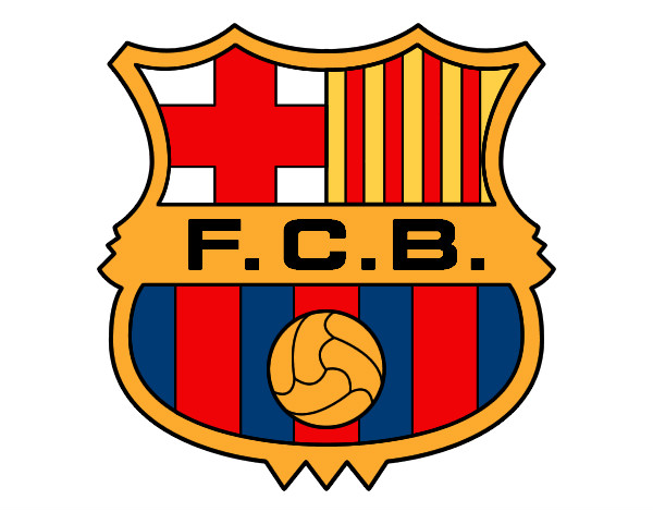 Dibujo Escudo del F.C. Barcelona pintado por TomyBJ1905
