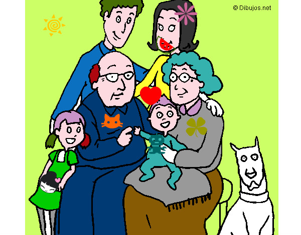 Dibujo Familia pintado por 3128