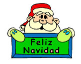 Dibujo Feliz Navidad pintado por goja