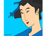 Dibujo Geisha  pintado por yireth