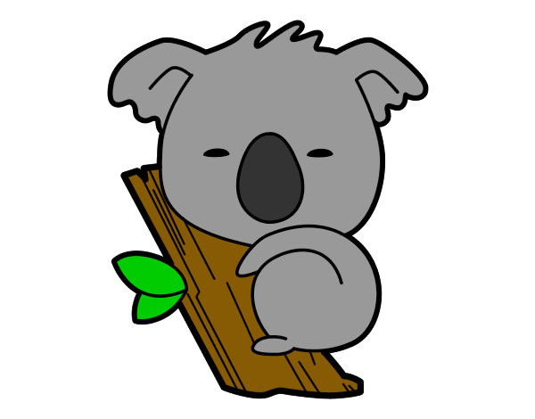 Dibujo Koala bebé pintado por Mayraa