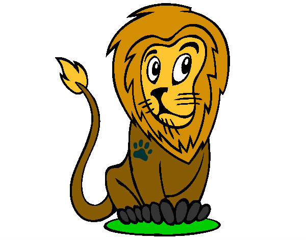 Dibujo León 3 pintado por Abigaib