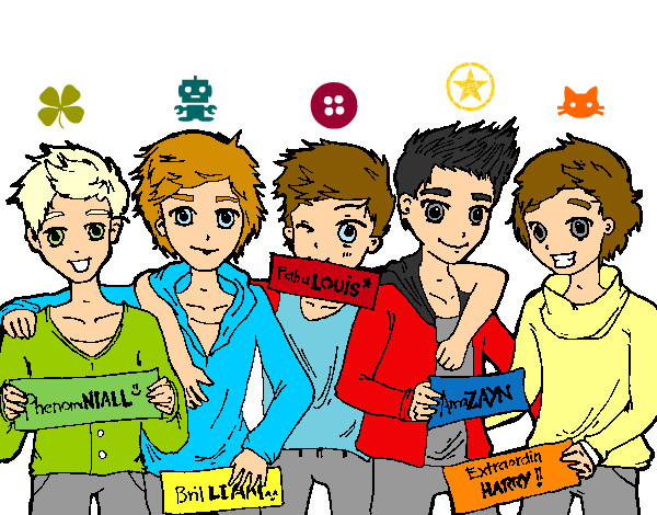 Dibujo Los chicos de One Direction pintado por les123