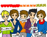 Dibujo Los chicos de One Direction pintado por ZAYN12