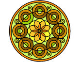 Dibujo Mandala 35 pintado por mar1954