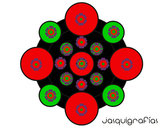 Dibujo Mandala con redondas pintado por jesuskatsu