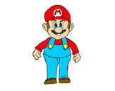 Dibujo Mario pintado por lampa 