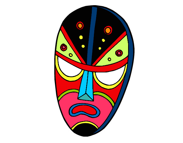 Dibujo Máscara enfadada pintado por Chiri