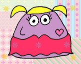 Dibujo Pou chica pintado por Vilu22