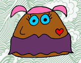 Dibujo Pou chica pintado por Martuxy