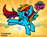 Dibujo Rainbow Dash pintado por alejjandra