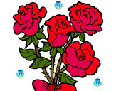 Dibujo Ramo de rosas pintado por ALEJA90