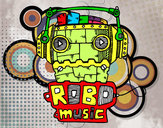 Dibujo Robot music pintado por Gorka908
