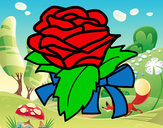 Dibujo Rosa, flor pintado por nuria2003