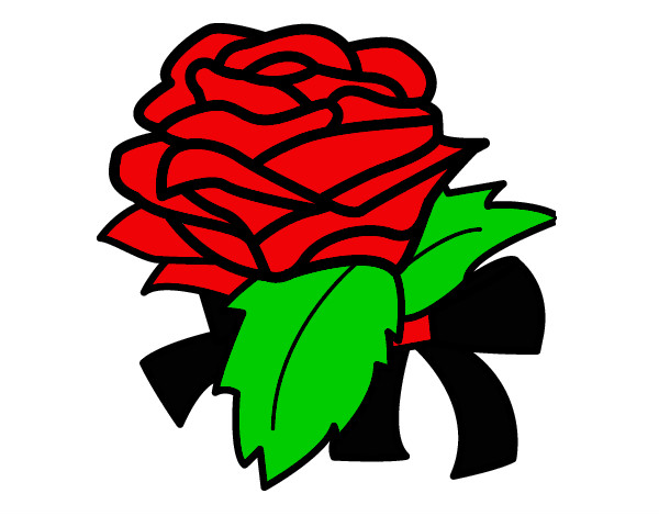 Dibujo Rosa, flor pintado por yaymibeth