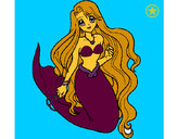 Dibujo Sirenita pintado por yireth