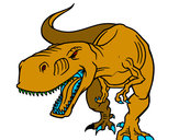 Dibujo Tiranosaurio Rex enfadado pintado por chapiiis