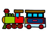 Dibujo Tren alegre pintado por Chiri